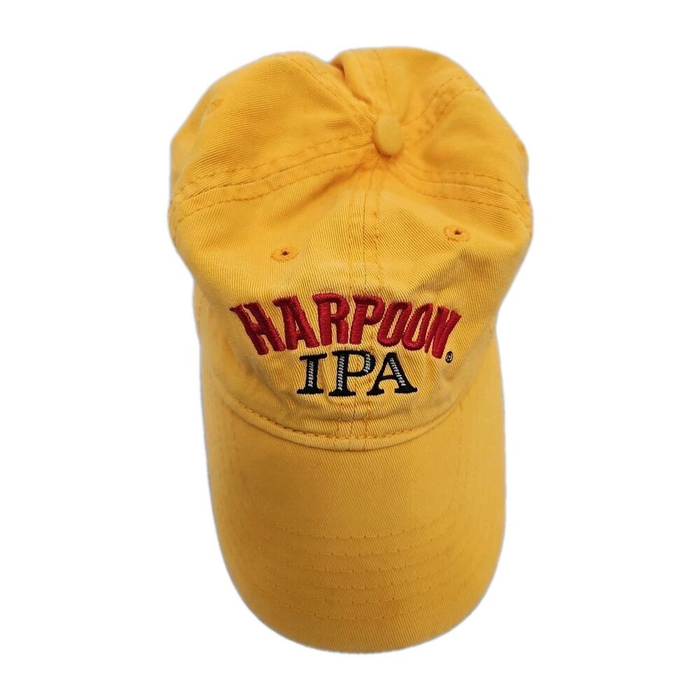 BOSTON Harpoon IPA Brewery Beer Hat Adjustable Yellow Breathable H Logo